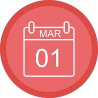 March Line Multi Circle Icon vector