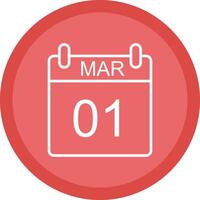 March Line Multi Circle Icon vector