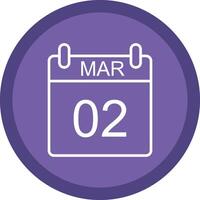 March Line Multi Circle Icon vector