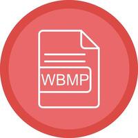 WBMP File Format Line Multi Circle Icon vector