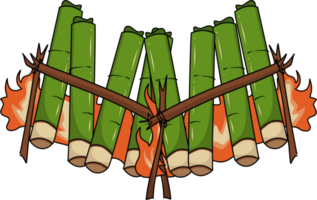 Hand gezeichnet lemang Illustration png