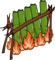 mano dibujado lemang ilustración png