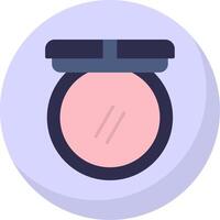 Blush Flat Bubble Icon vector