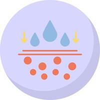 Moisturiser Flat Bubble Icon vector