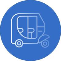 Vehicle Flat Bubble Icon vector