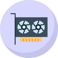 Gpu Flat Bubble Icon vector