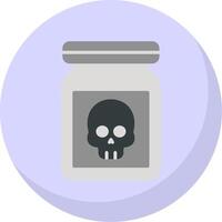 Chemical Flat Bubble Icon vector