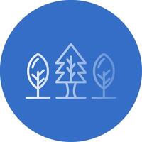 Forest Flat Bubble Icon vector