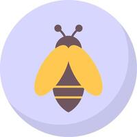 abeja plano burbuja icono vector