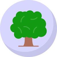 Tree Flat Bubble Icon vector