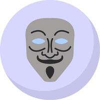 Mask Flat Bubble Icon vector