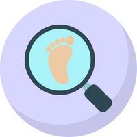 Footprint Flat Bubble Icon vector