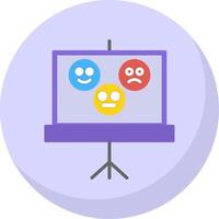 Emotional Flat Bubble Icon vector