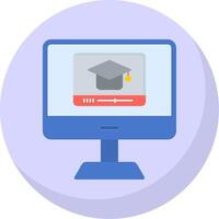 Educational Flat Bubble Icon vector