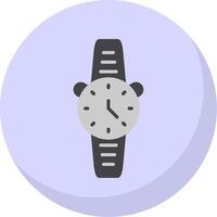 reloj plano burbuja icono vector