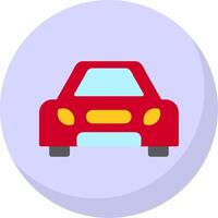 Car Flat Bubble Icon vector