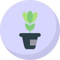 Plant Flat Bubble Icon vector
