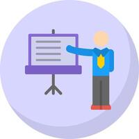 Training Flat Bubble Icon vector