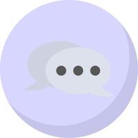 Messages Flat Bubble Icon vector