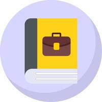 Book Flat Bubble Icon vector