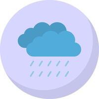 Raining Flat Bubble Icon vector
