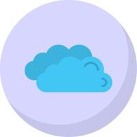 Clouds Flat Bubble Icon vector