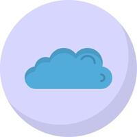 Cloud Flat Bubble Icon vector