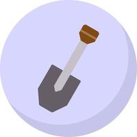 Spade Flat Bubble Icon vector