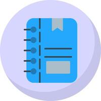 Note Flat Bubble Icon vector