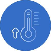 Thermometer Flat Bubble Icon vector