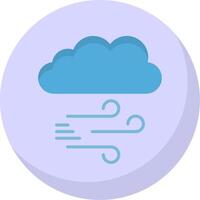 Windy Flat Bubble Icon vector