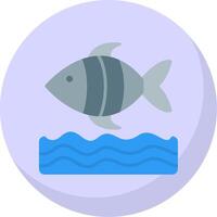 Sea Life Flat Bubble Icon vector