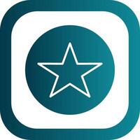 Star Glyph Gradient Corner Icon vector