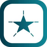 Star Glyph Gradient Corner Icon vector