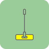 Mop Glyph Gradient Corner Icon vector