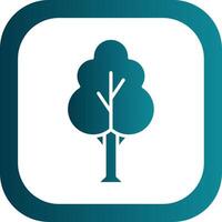 Tree Glyph Gradient Corner Icon vector