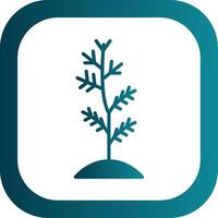 Plant Glyph Gradient Corner Icon vector