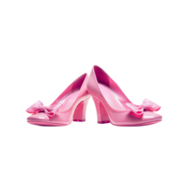 generated ai Pink high heel shoe png