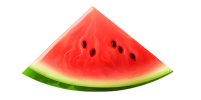 generiert ai frisch Wassermelone isoliert png