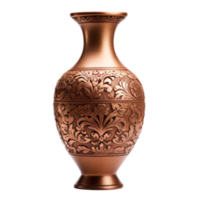 generated ai Ornamental vase isolated on transparent background png