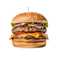 rundvlees hamburger Aan een transparant achtergrond png