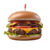 Beef Burger on a Transparent Background png