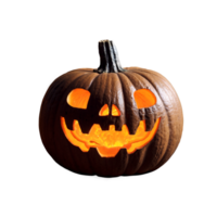 Halloween pauroso zucca isolato su trasparente sfondo png