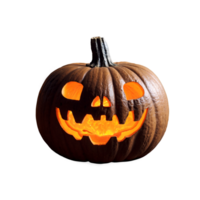 Halloween unheimlich Kürbis isoliert auf transparent Hintergrund png