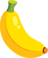 Flat colour banana fruit icon illustration png