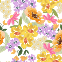 Seamless pattern little flower tiny blossom isolated element png