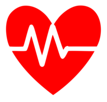 heart and heartbeat. Generated AI png