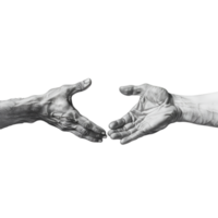 Hand Gesten auf ein transparent Hintergrund png