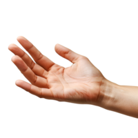 Hand Gesten auf ein transparent Hintergrund png