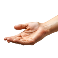 Hand Gesten auf ein transparent Hintergrund png